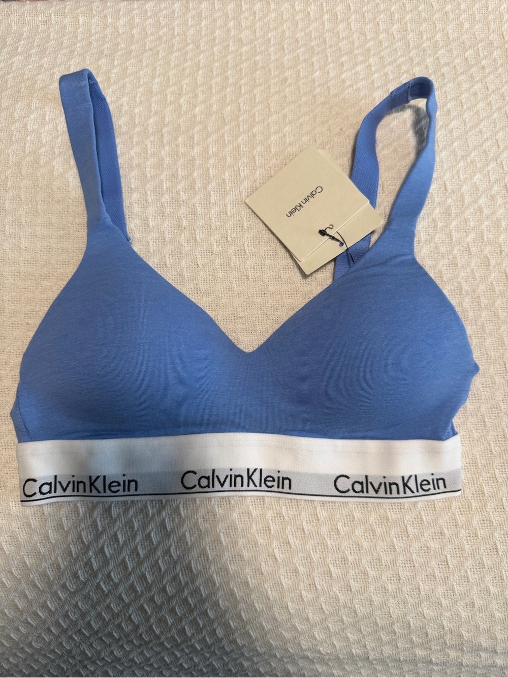 Women’s Calvin Klein lift bralette in blue size XS